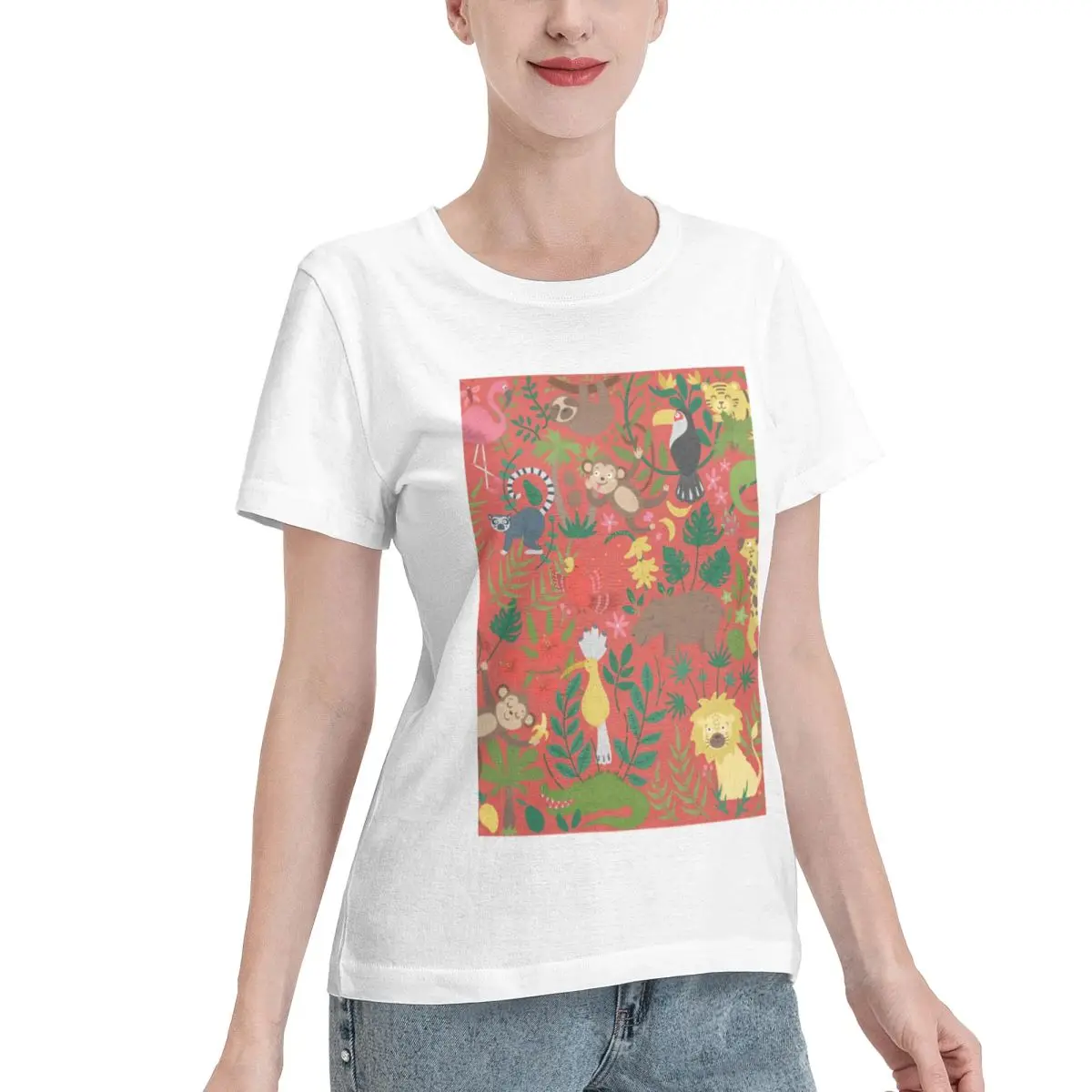 Value Pack Wildlife At It S Best Women's T-shirt Gothic Summer Women Top