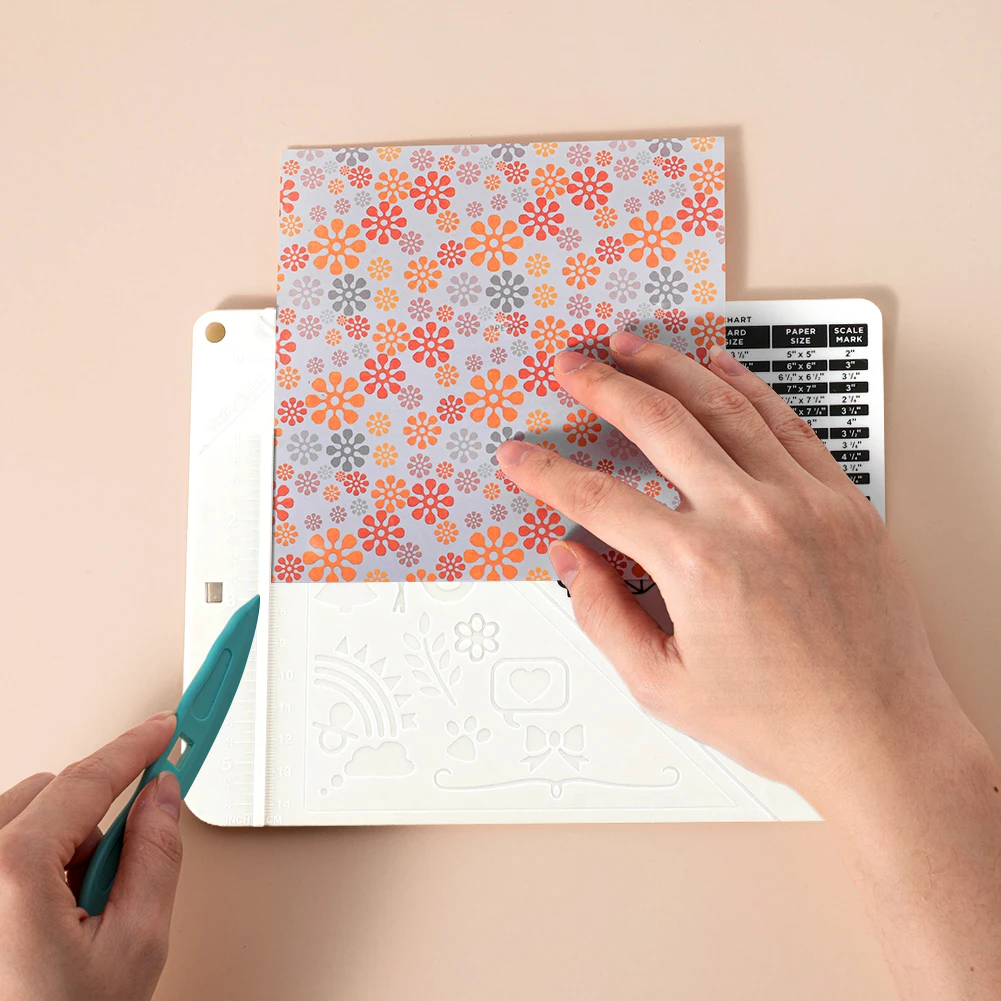 Wielofunkcyjna tablica do punktowania z siatką pomiarową Deska do tworzenia kopert Ręcznie robione wytłaczane linie Materiały dla majsterkowiczów