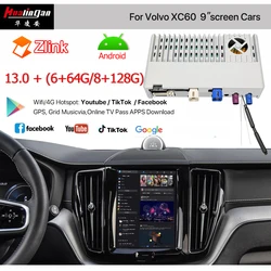 Hualingan for Volvo XC60 XC90 XC40 Apple CarPlay upgrade wireless CarPlay AI box Android Auto 8 + 128GB full screen mirroring