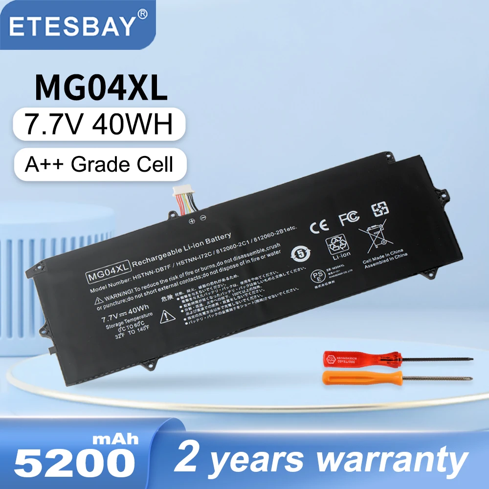 ETESBAY MG04XL 40WH 5200 HP 엘리트 x2 1012 G1 V9D46PA V2D16PA V2D63PA V3F62PA V3F63PA V9D46PA HSTNN-DB7F