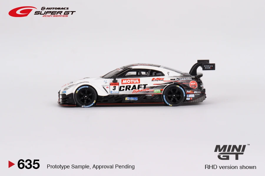 TSM MINI GT 1/64 Minigt 635 Nissan GT-R Nismo GT500 #3 NDDP Racing 2021 SUPER GT Die-cast Alloy Car Model Collection Gift