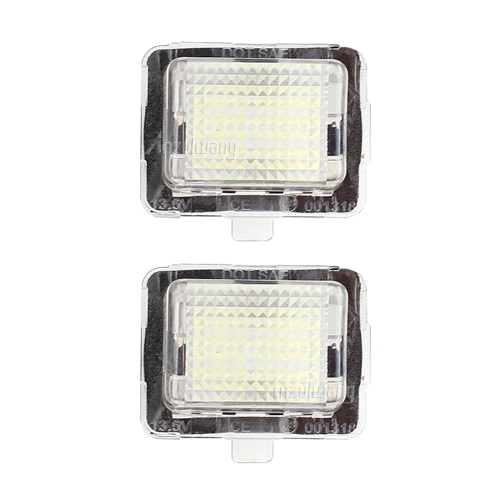 

LED Car Number Plate Lamp White For Benz W204 2D/4D/5D 11-UP License Plate Lamps Car Decoration Accessories