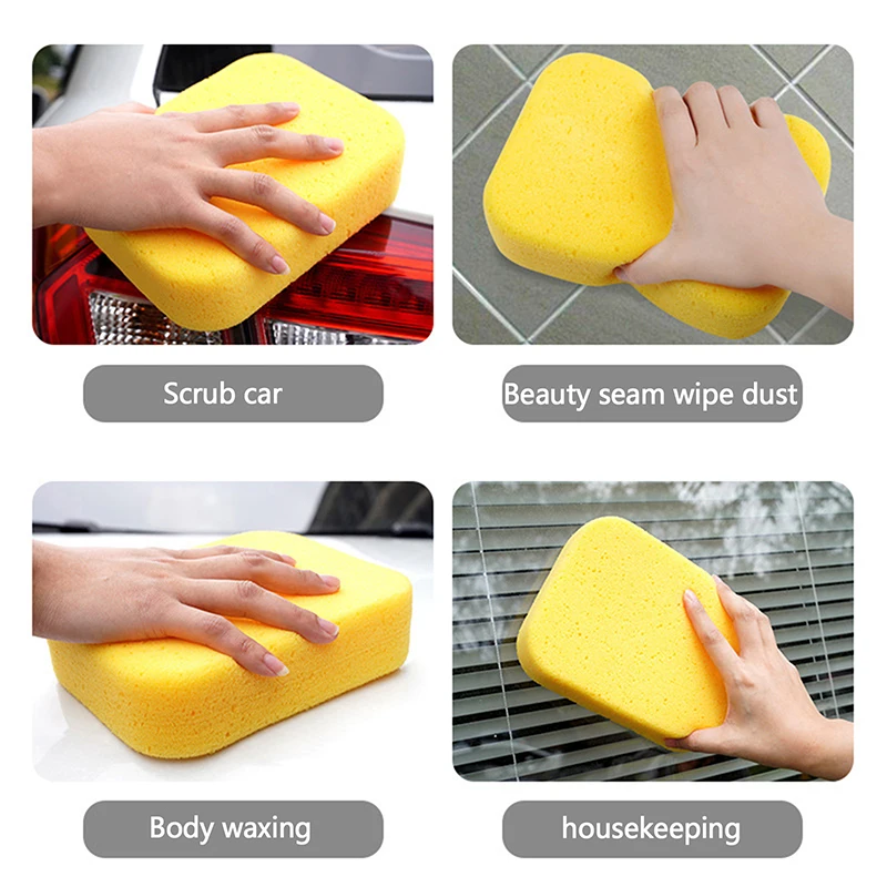 2Pcs Multifunctional Cleaning Sponge Wiper Epoxy Grout Caulk Tool for Floor Marble Mosaic Car Washing