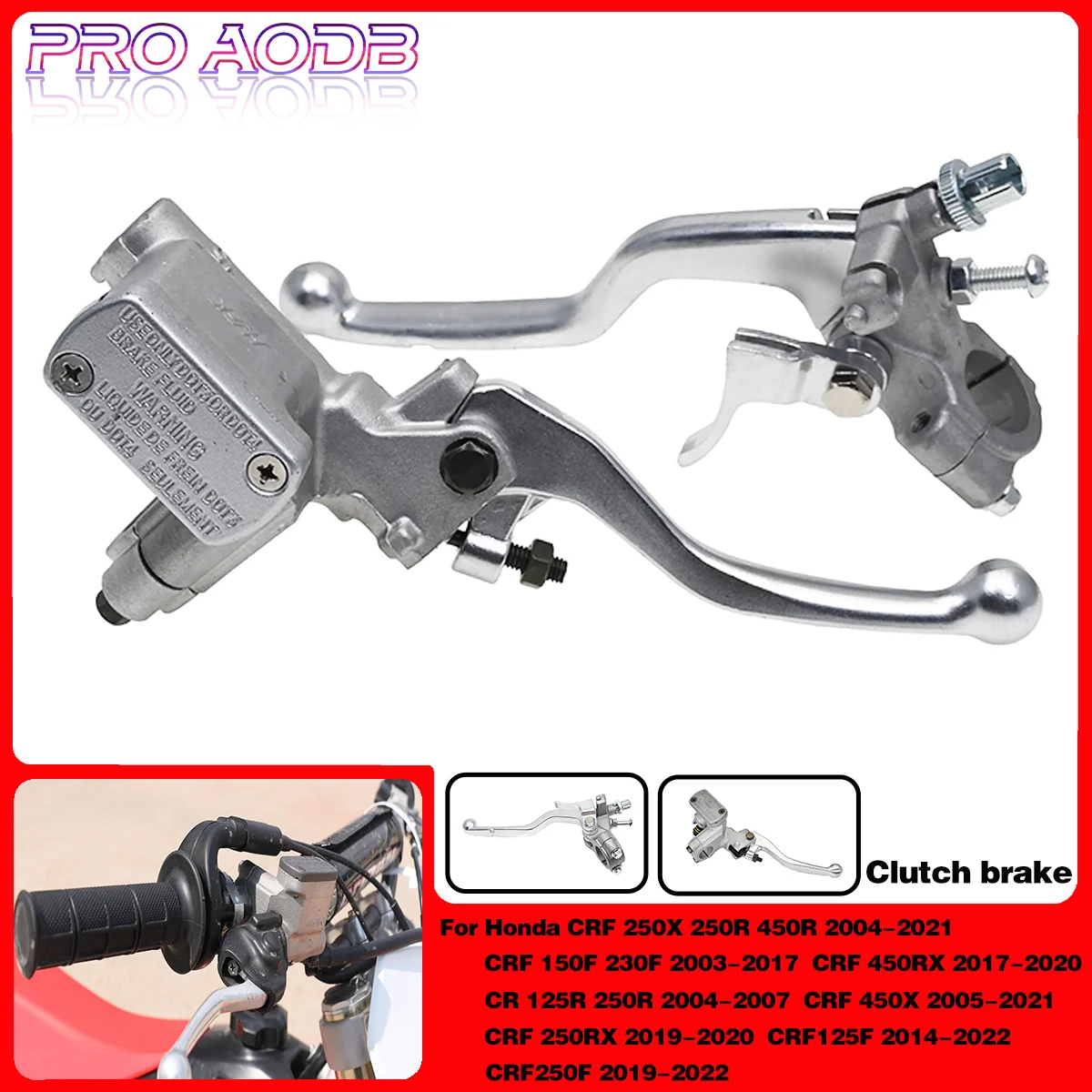 For Honda CRF 250X 250R 450R 2004-2021 150F 230F 2003-2017 CR 125R 250R Motocross Hydraulic Brake Lever And Clutch Handle Lever