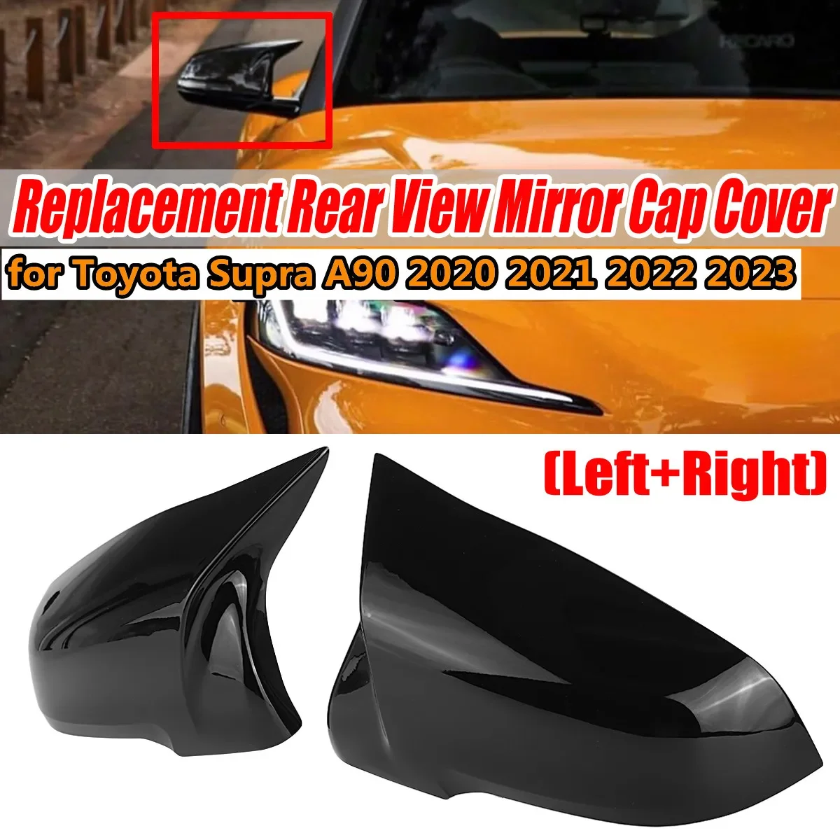 

For Toyota GR Supra 2019-2022 A90 A91 MK5 For BMW X1 F48 X2 Z4 G29 Side RearView Mirror Cover Replacement Mirror Cap