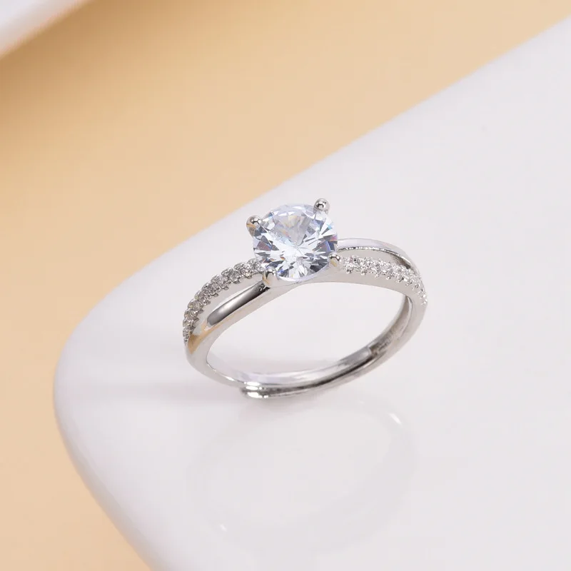 Light Luxury Fashion 2023 Classic 18K PT925 Party Proposal Adjustable Ring Female Opening