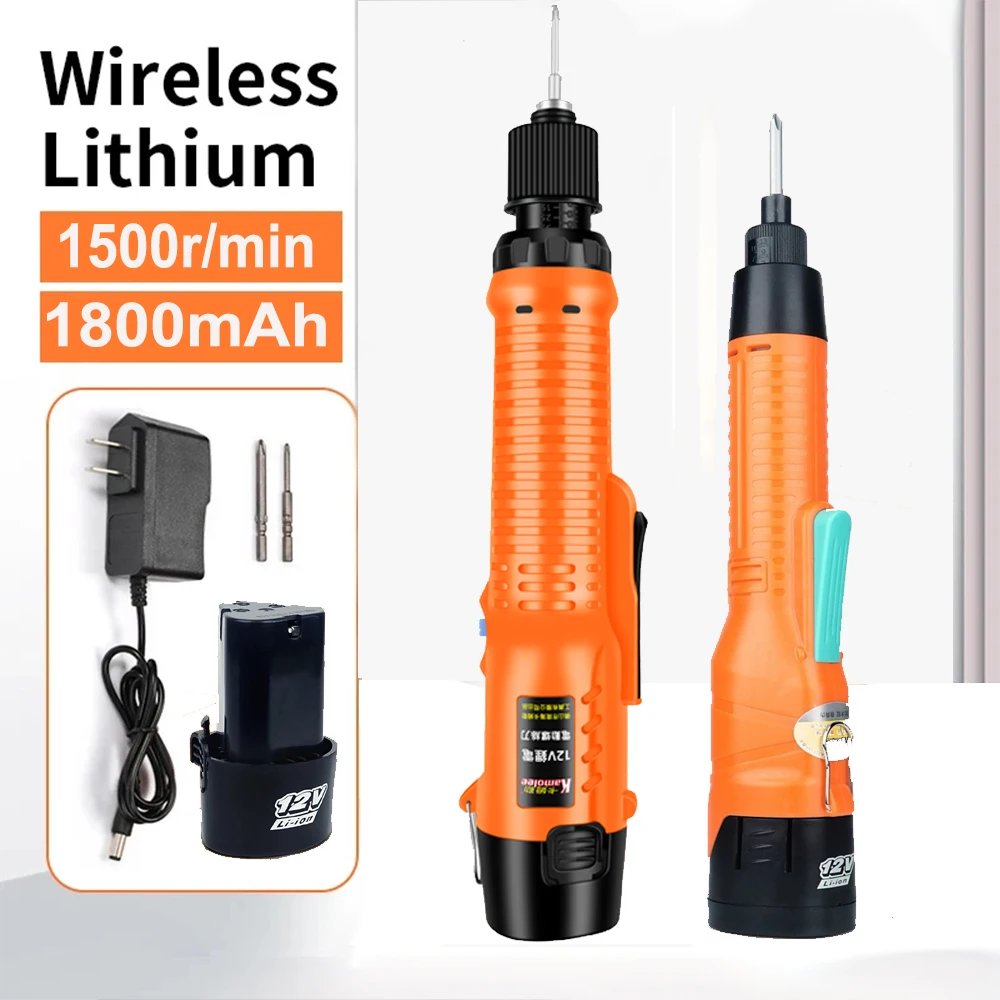 

12V Wireless Electric Screwdriver Rechargeable Mini Drill Electric Screwdriver 1500rpm Lithium-Ion Battery Electric Screwdriver