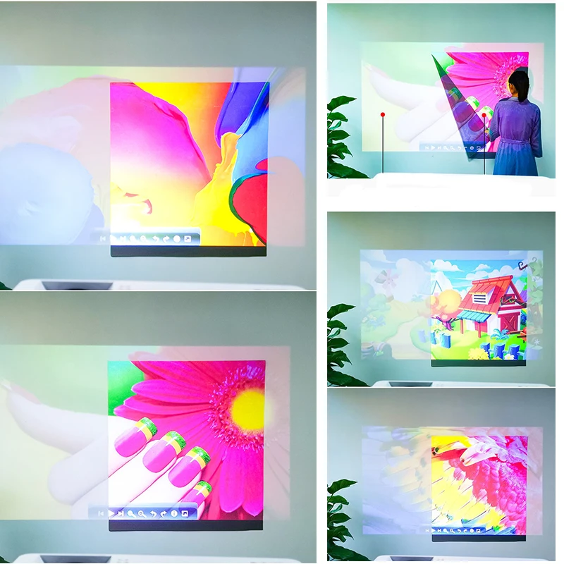 4K High-definition Metal Material Foldable 16:9 Anti Light Curtain Simple Home Projector Anti Light Portable Projector Curtain