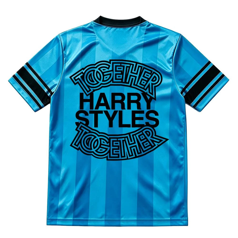 HarryStyless Together Tour Mexico Football Mesh Jersey Tee Loose Soccer Jersey Short Sleev Suitable for Both Adults and Children
