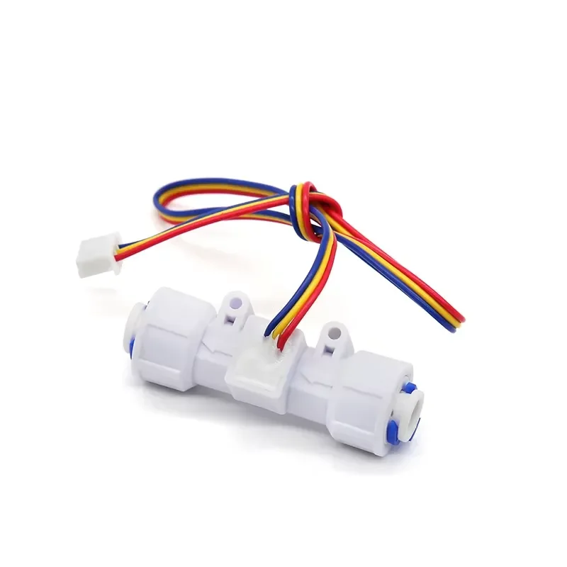 ZJTM-04B POM liquid turbine Hall effect flow sensor 3.5-24 V 1/4 NPN pulse output 0.3-4 L/min water flowmeter