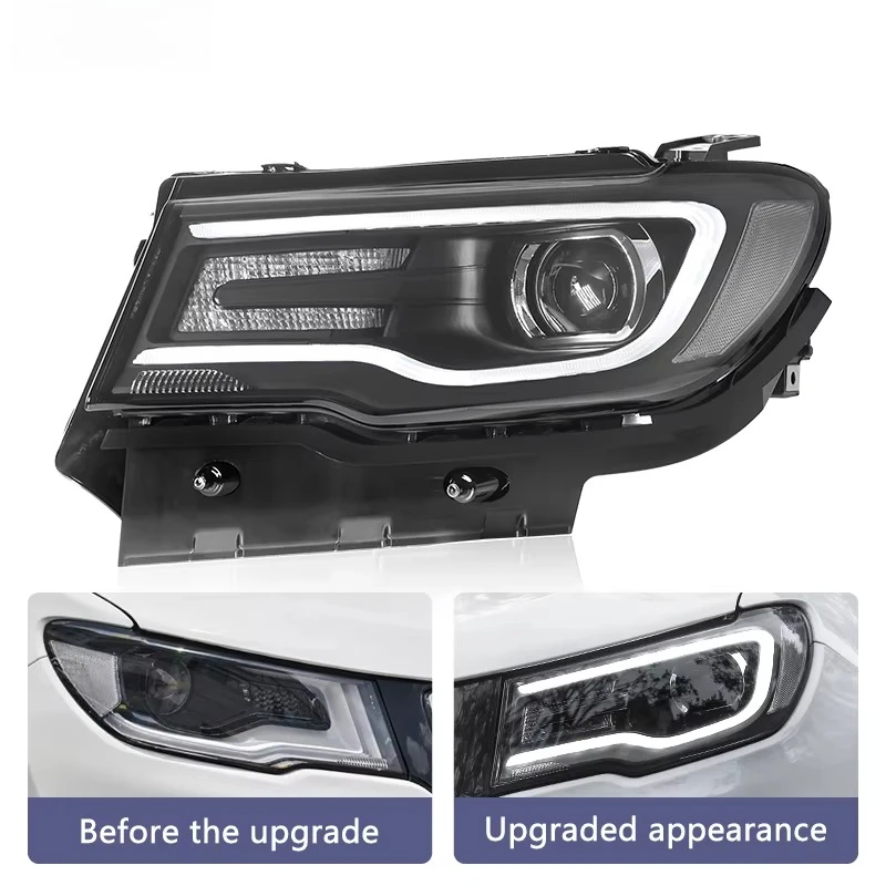 LED Headlights Compatible for  Compass 2017-2020 Front Headlight Assembly Turn Signal Daytime Running Lights