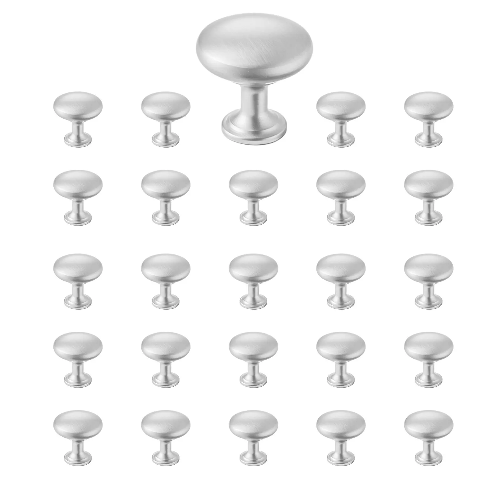 

Набор ручек для шкафов, 25 шт., 1,1 дюйма, из цинкового сплава, для ящиков и дверей, цельные грибовидные ручки для кухонных тумб и шкафов