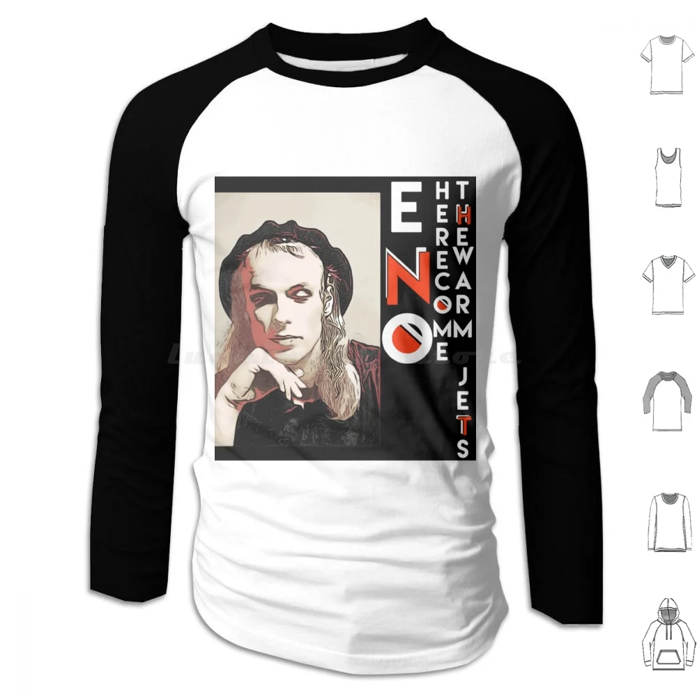 

Толстовки Eno Discrete с длинным рукавом Music Music Glam Band Pop 80s Brian Eno 70s Eno Bowie Bryan Ferry Album 1970s Musician