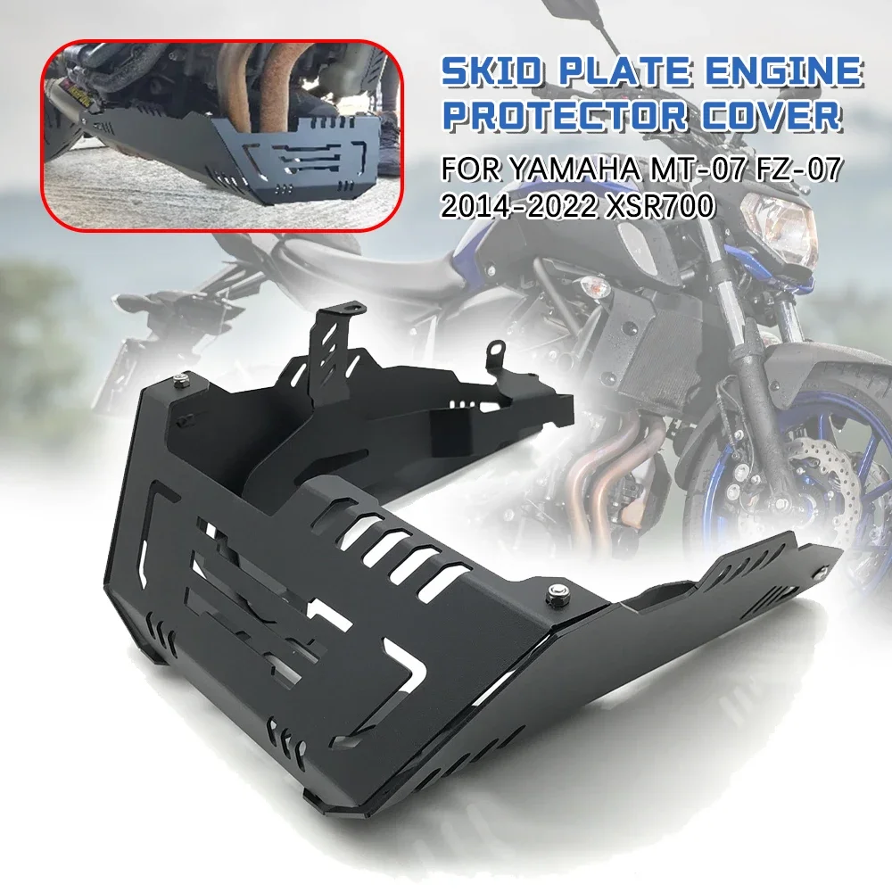 For YAMAHA MT-07 MT07 FZ07 FZ-07 2014-2022 XSR700 XSR 700 Motorcycle Skid Plate Engine Protector Guard Chassis Protection Cover