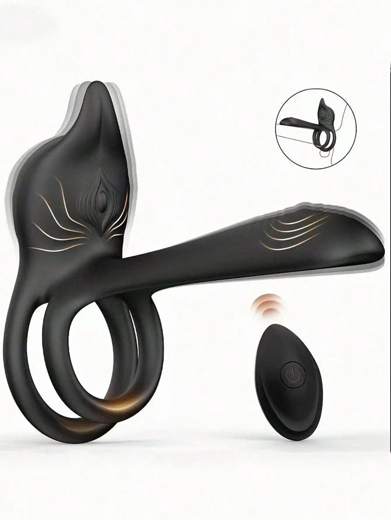 Couple Vibrator with Cock Penis Ring Dual Motor Adult Sexy Toys for Men Delay Ejaculation