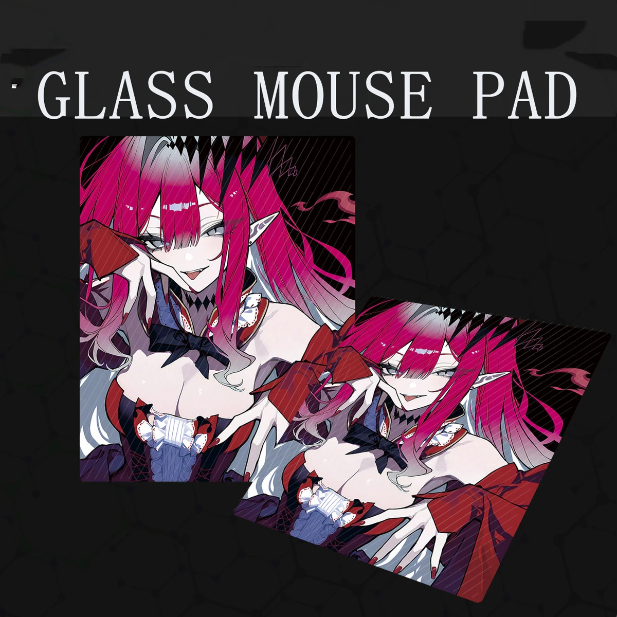 Girl Customized Photovoltaic Glass Mousepad Tempered Upgrade Smooth FPS E-sports Game & Office Specific Pc Laptop Desk Mat