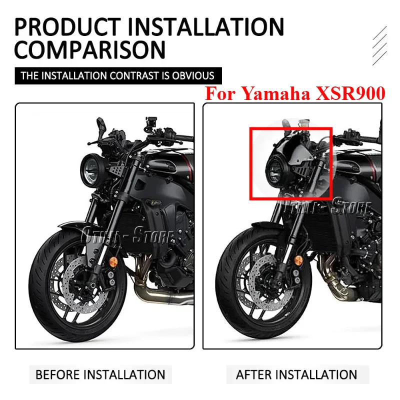 

For Yamaha XSR900 Motorcycle Conversion Accessories with Bracket Windshield Windshield Fairing, Accesorios Para Moto