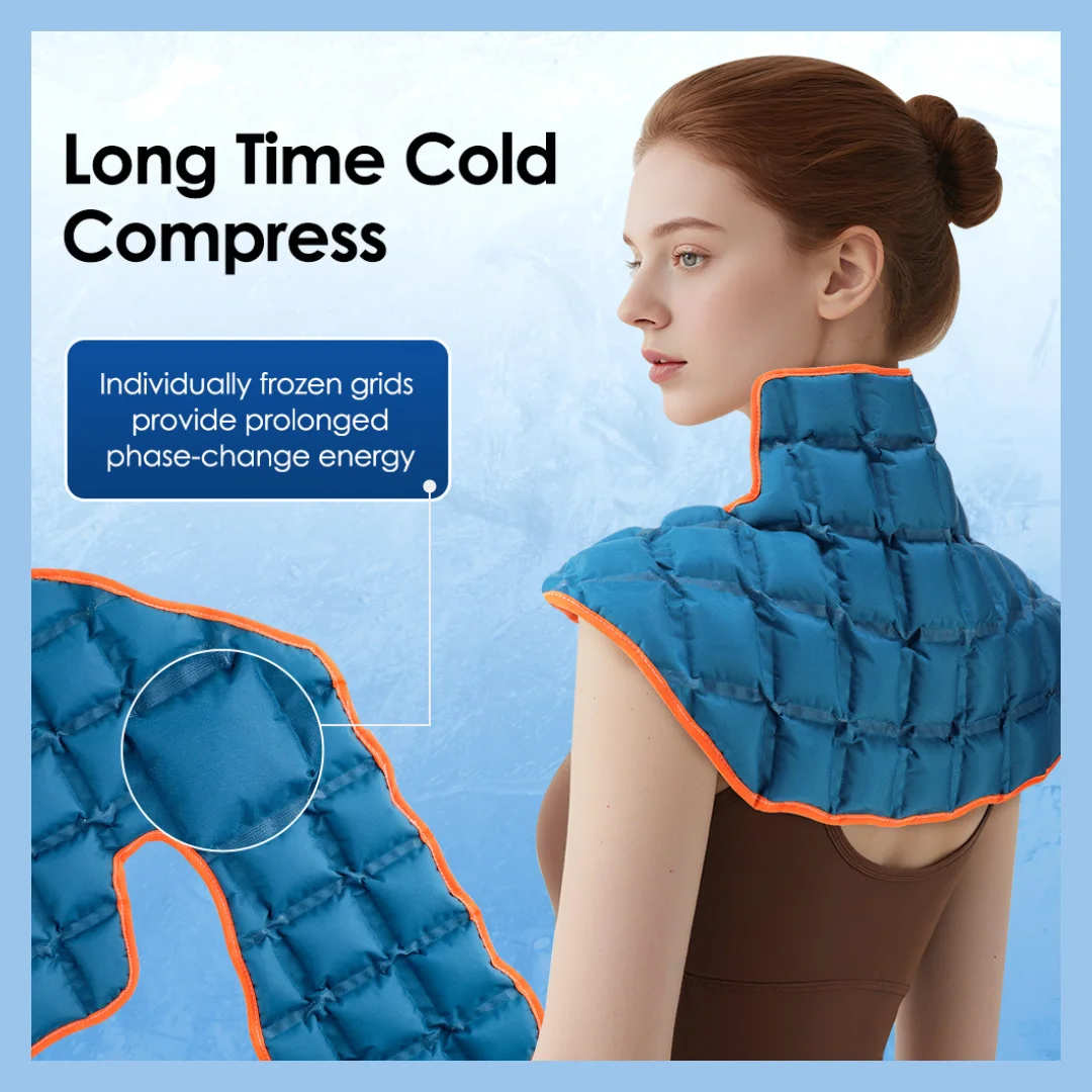 

Reusable Large Self-absorbing Water Shawl Pad Polymer Resin Ice Packs Back Knee Neck Shoulder Ankle Sprained Hot & Ice Compress