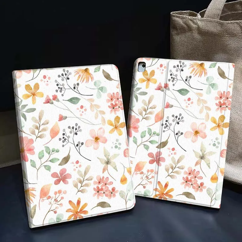

Cartoon Flower Butterfly Gift Tablet Case For Apple iPad Air Pro mini 1 2 3 4 5 6 7 8 9 11 M2 M3 M5 M4 5th 6th 7th 10th 11th