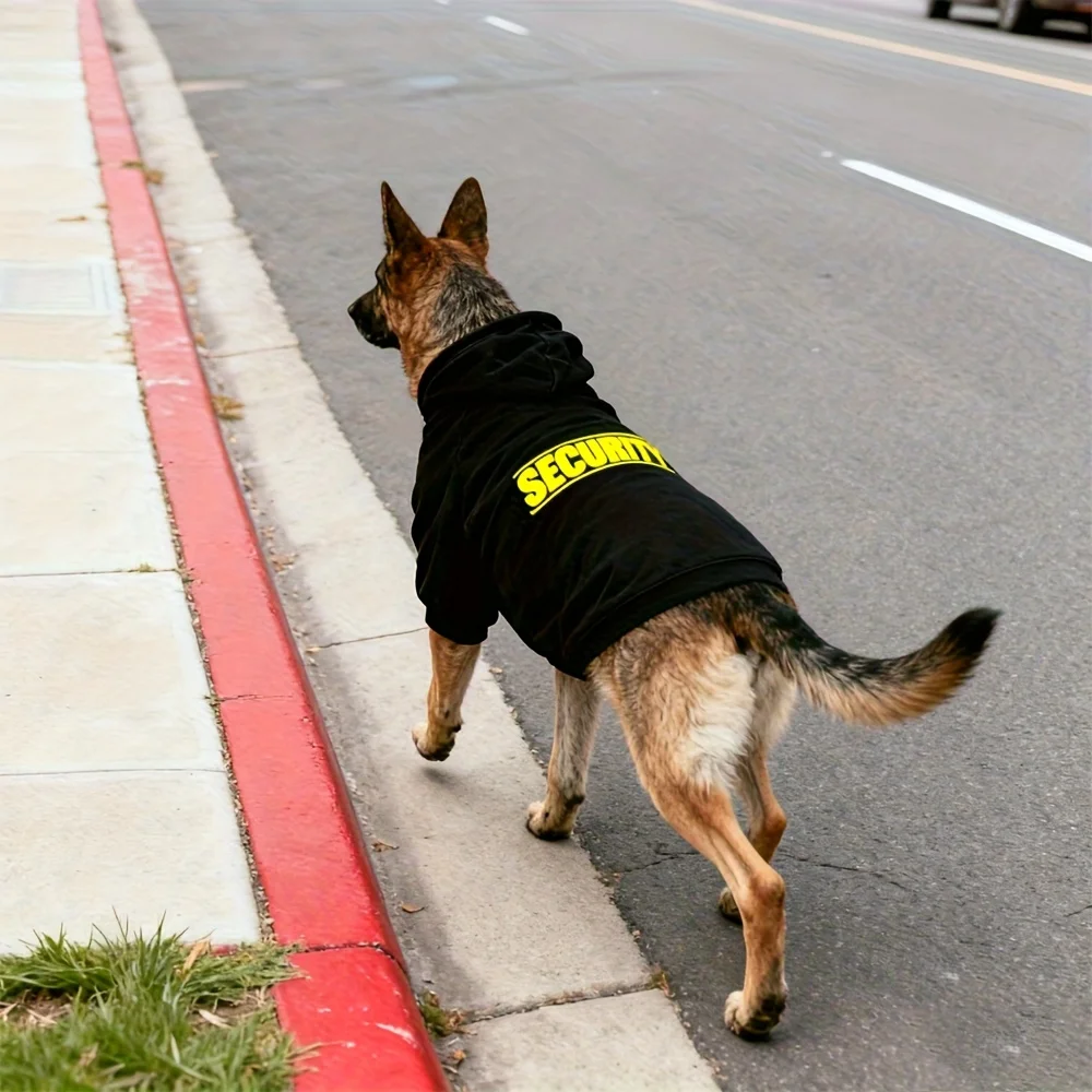 Sicherheits-Hundehoodie mit Aufdruck, warme Sportbekleidung für mittelgroße und große Hunde, Outdoor-Sicherheitskleidung für Haustiere, Hundebekleidung – Detail 9
