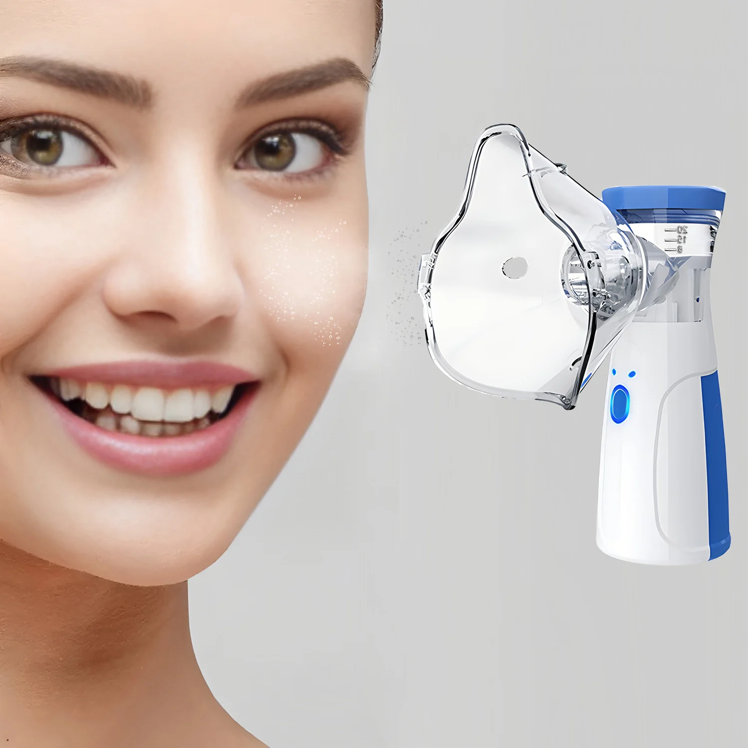 Mini Facial Steamer Silent Mesh Nebulizer Handheld Portable Nebulizer Humidifier Face Rehydration Skin Care Tools