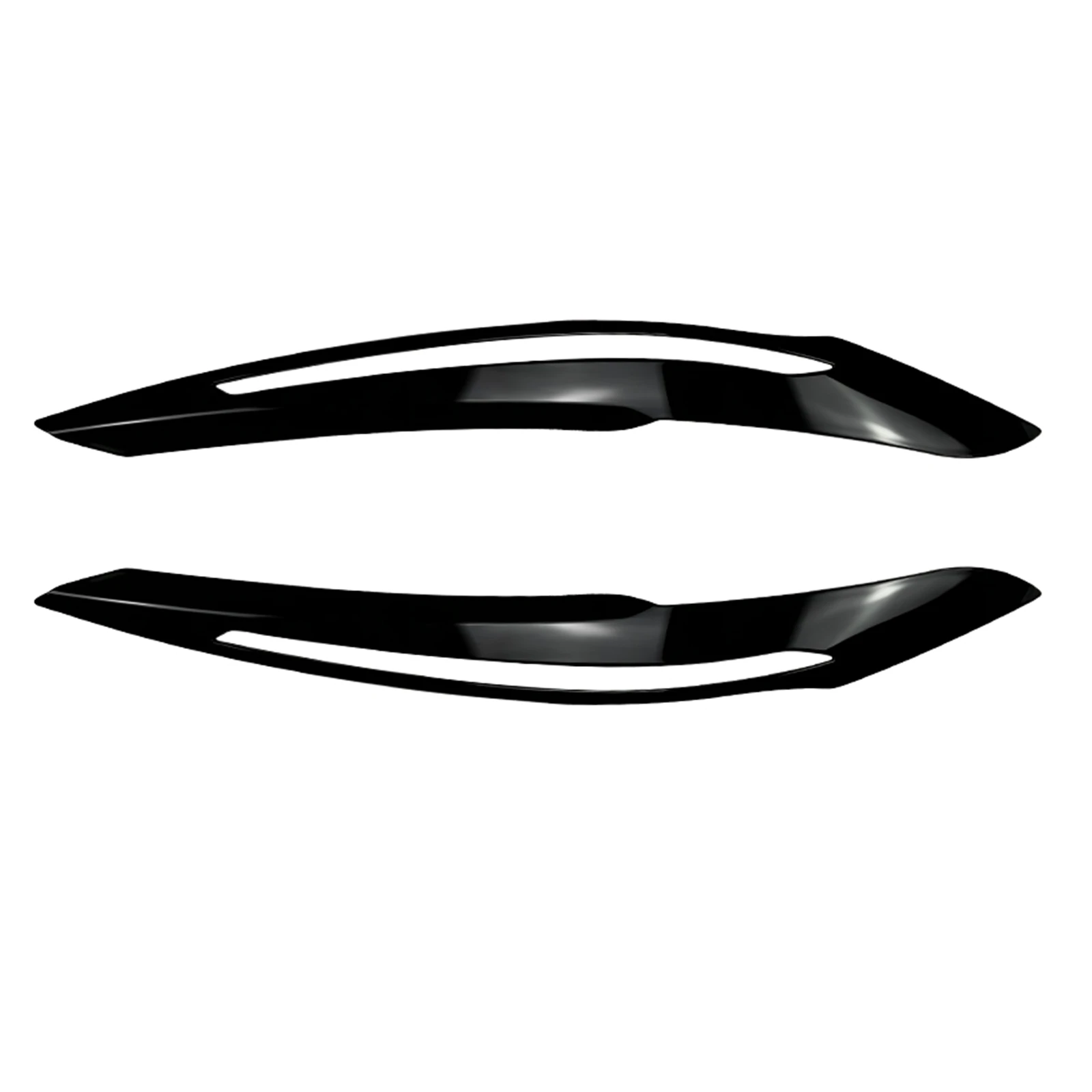 2 Pieces Front Head Lamp Cover Trim Headlight Eyebrow Eyelid For BMW 1 Series F20 F21 114i 116d 116i 2011-2014 Advance Version