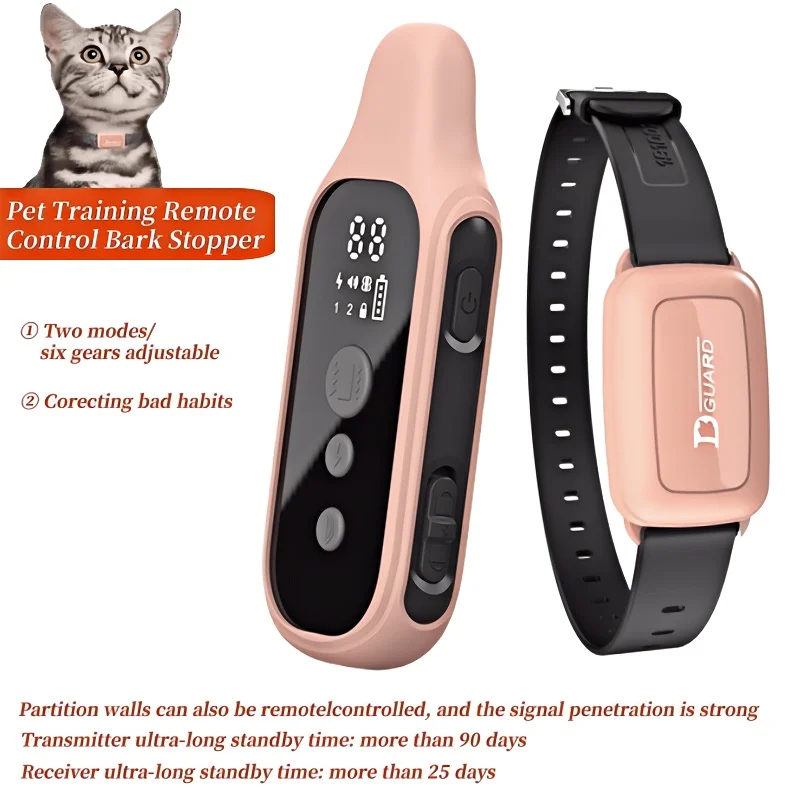 

YHLC 800mm Cat Training Collar,Cat Shock Collar with Remote ,Cat Stop Meowing Collar, Cat Remote Control Collar Pet Products