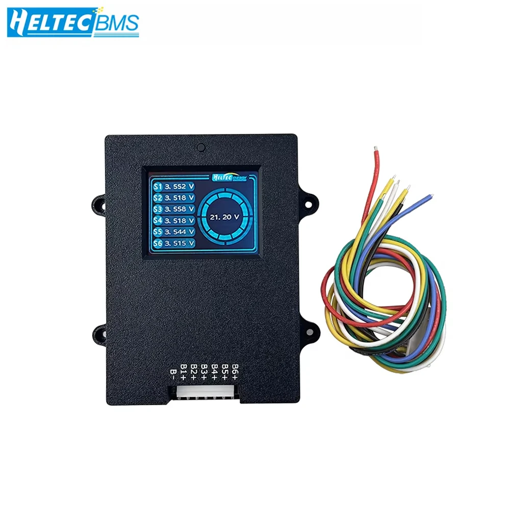 Heltecbms 5A Lipo/lifepo4/LTO Active Balancer 4s 6S 8S with Voltage Display 12V Lithium Battery Energy Transfer Active Equalizer