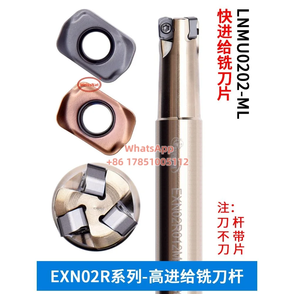 EXN02R Milling Holder LNMU0202ZER-MJ LF6018 Carbide Insert EXN02R