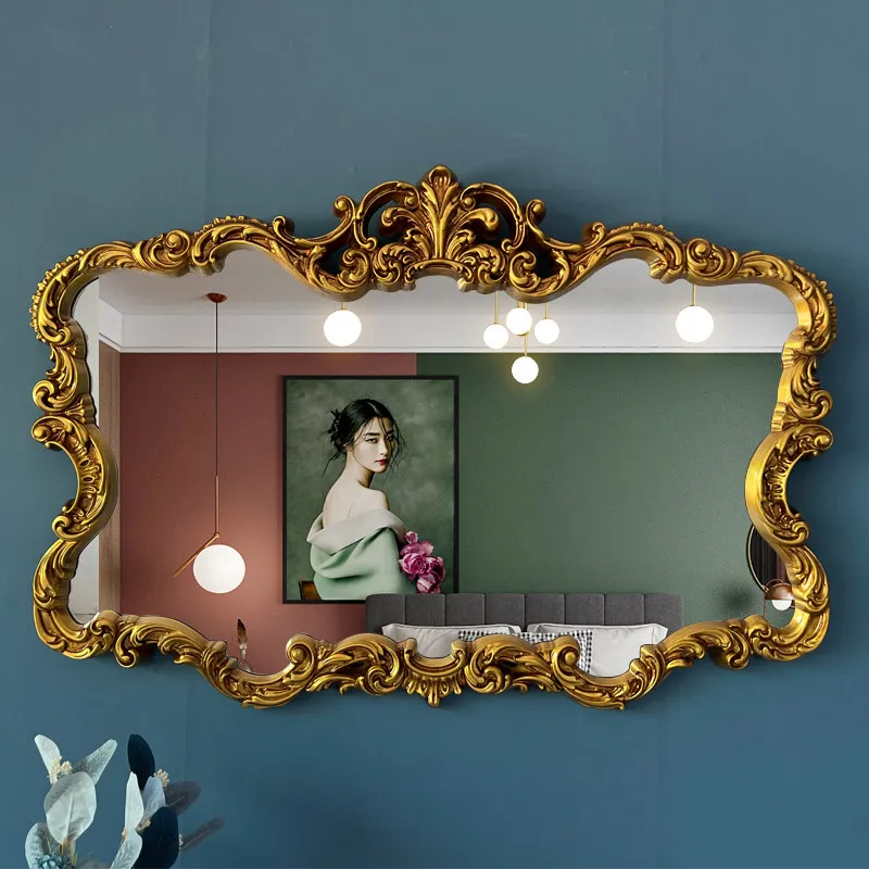 Nordic Wall Mirror Living Room Items Vanity Girls Men Bedroom Funky Irregular Bathroom Hanging Mirror Big Espelhos Home Products