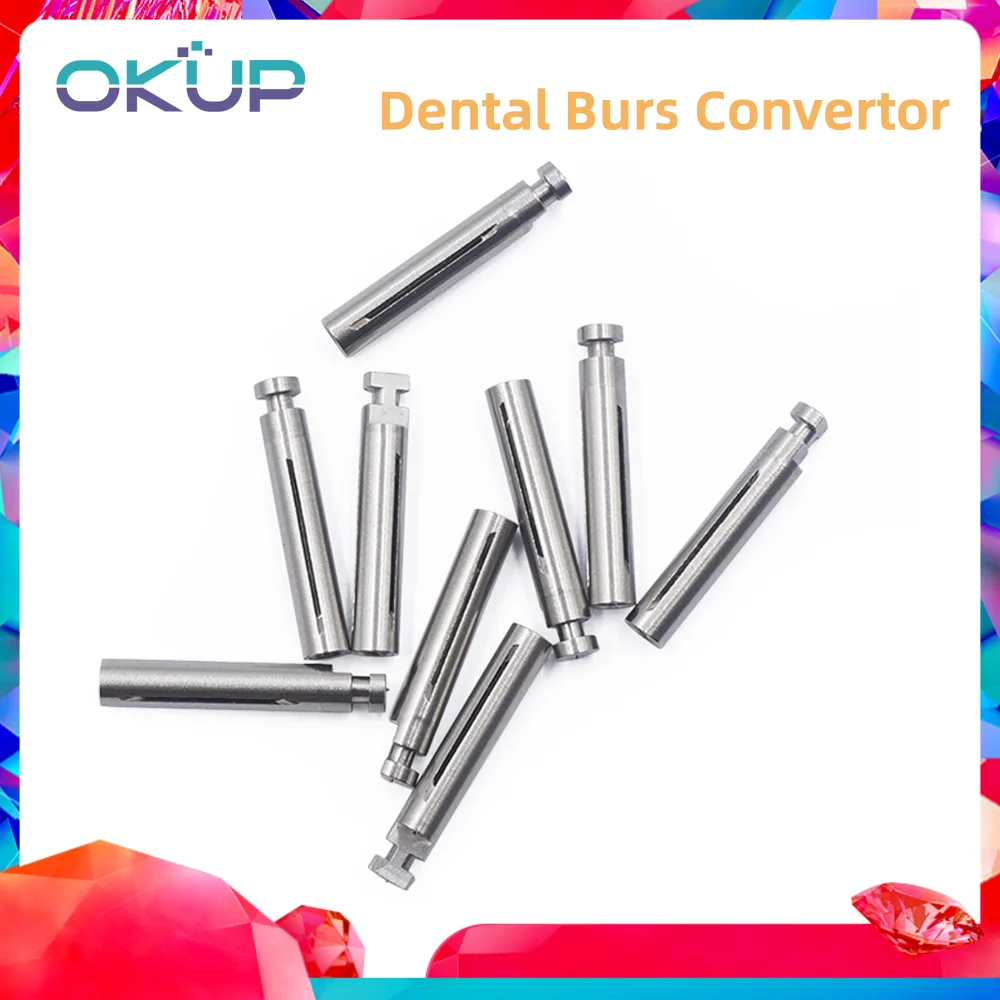 

Dental Burs Convertor High Speed Burs FG Shank Adapter Convertor Stainless Steel Burs Adaptor for Low Speed Contra Angle