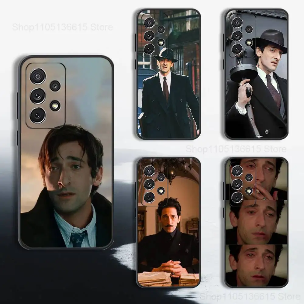 

A-Adrien B-Brody B-Brutalist Phone Case For Samsung S25,S24,S23,S22,S21,S20,S10,S9,Ultra,Plus,Lite,FE,Soft Silicone Black Cover