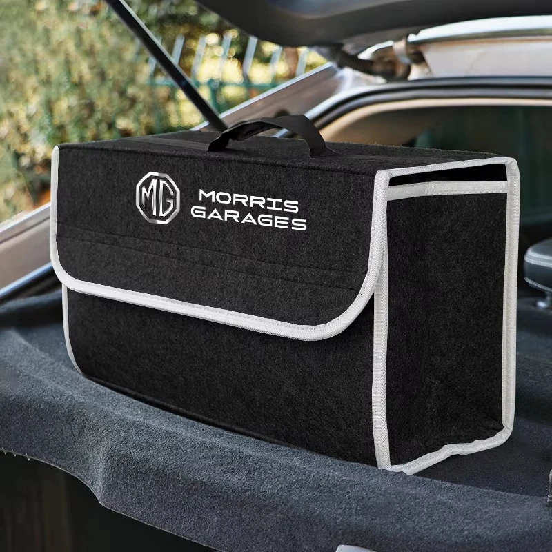 Large‑Capacity Folding Car Trunk Storage Organizer Bag Auto Interior Fittings For MG ZS MG4 EV Cyberster HS 6 7 5 GT GS
