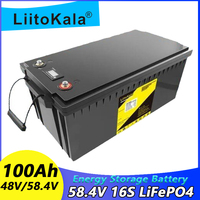 LiitoKala 48V 30AH 50AH 100AH LifePO4 Battery Pack for DIY 58.4V Rechargeable Battery Pack