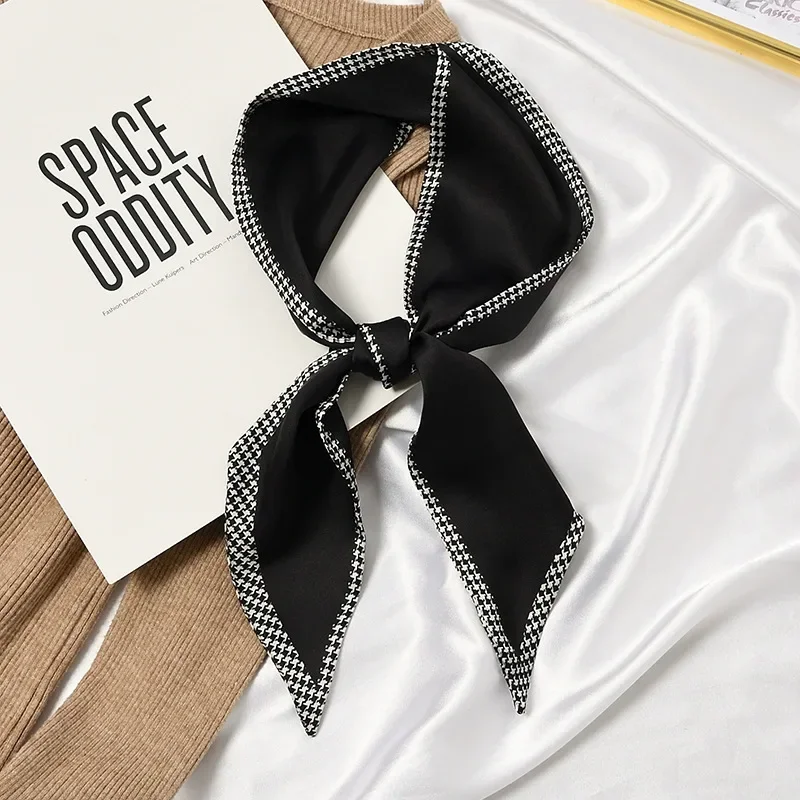 

Spring/Summer Solid Color Leisure Ribbon For Women Fashion Shirt Paired Scarf Classic Versatile Neckerchief Decorative Waistband