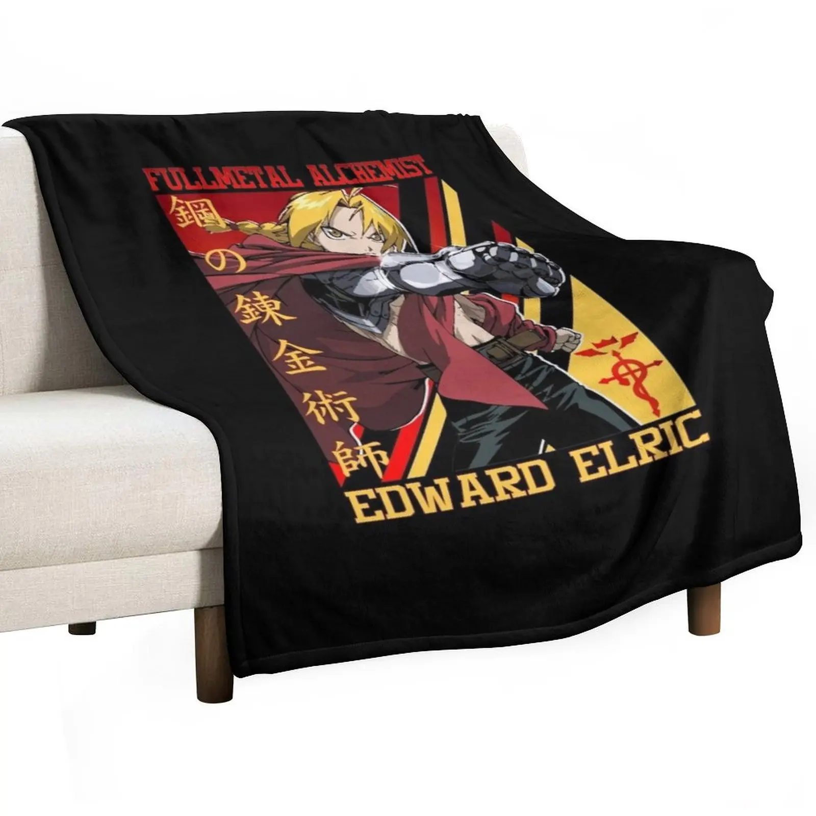 

Edward Elric Fullmetal Alchemist Throw Blanket for babies Decorative Sofas Decorative Throw Blankets