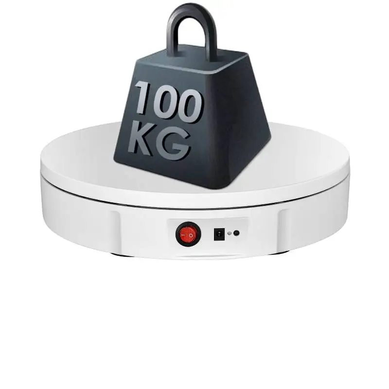 100kg Last 30cm elektrischer 360-Grad-Drehständer für die Anzeige von Schmuck, Kuchen, Kleidung und Modell fotografie