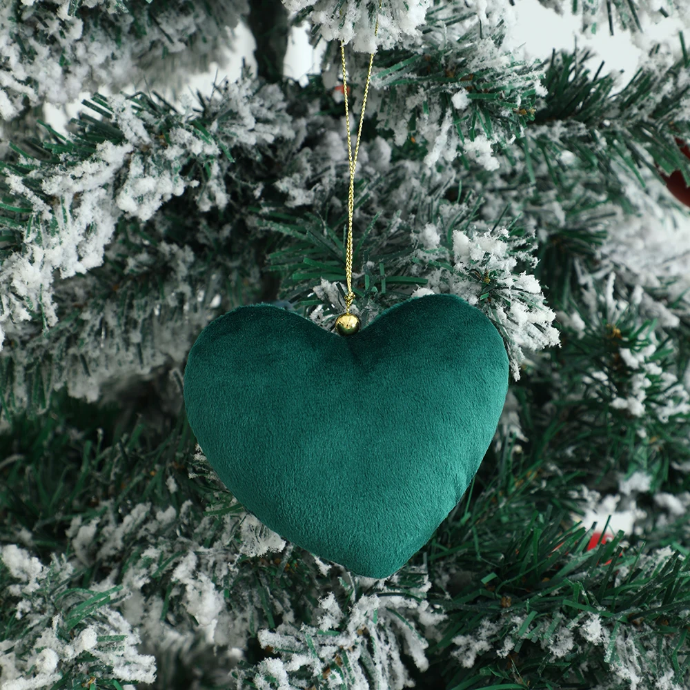 5 stücke Samt herzen Ornamente für Weihnachten Valentinstag Luxus Party Dekoration kleine Geschenke für Braut Hochzeit Geschenke – Detail 6