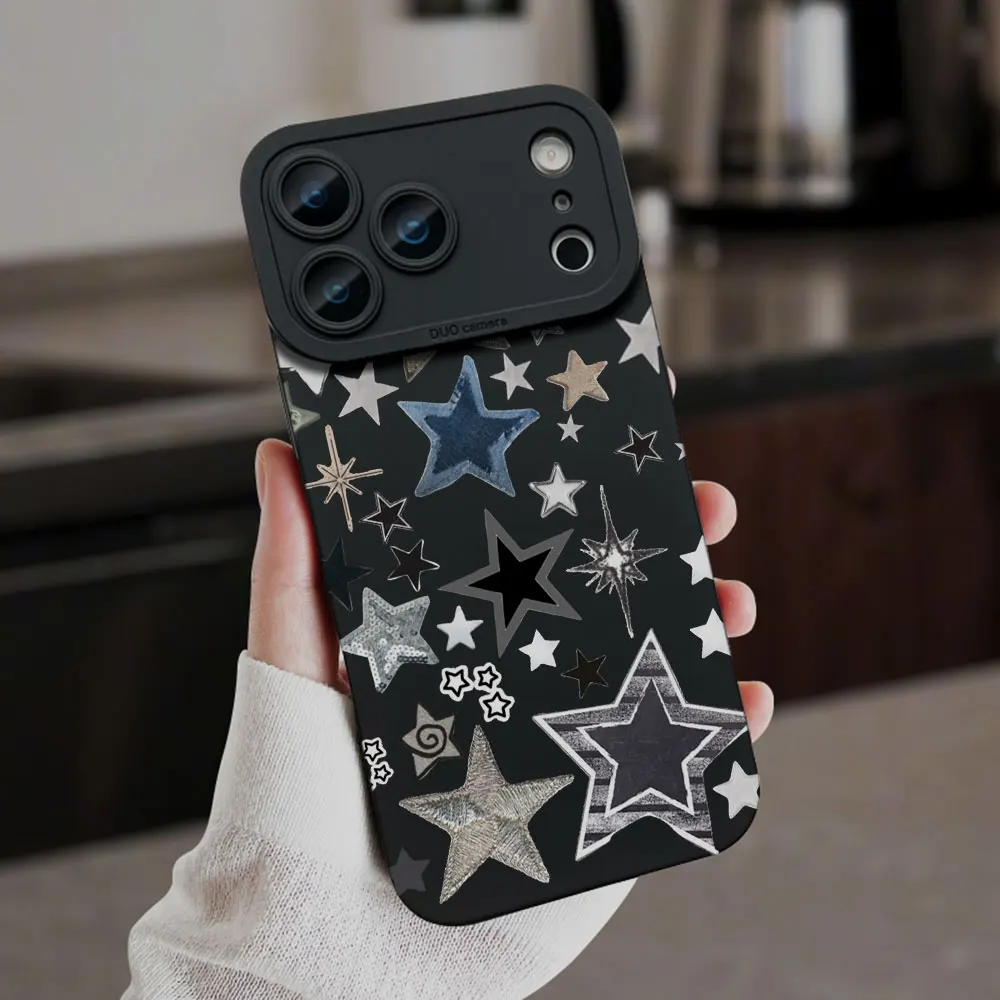 Y2K Colorful Star Phone Cases For Samsung Galaxy S26 S21 S24 S25 S23 S22 Ultra Plus FE A56 A35 A54 A16 A36 A55 Soft TPU Cover