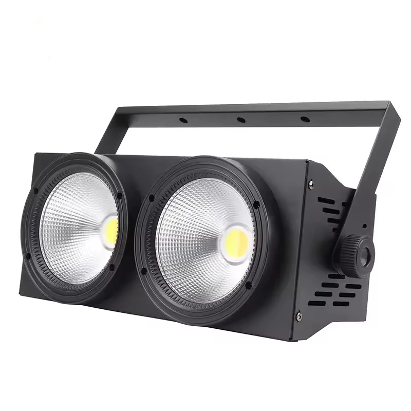 Jaxmui  2 Eyes High Brightness Blinder Light 2*100W Cob Led Stage Lighting  Par Audience Light Dj Disco Party Show Light