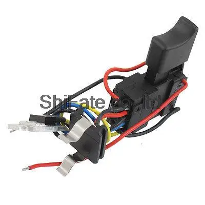 Black 7.2-24V DC 12A Electric Tool Switch for Cordless Drill