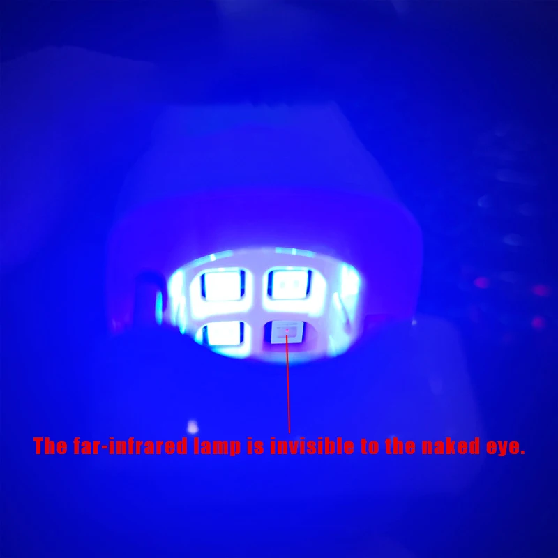 Nail Fungus Treatment LED Laser Device for Cleaning Onychomycosis USB Charge 905nm Infrared Light 470nm Blue Light Nail Salon