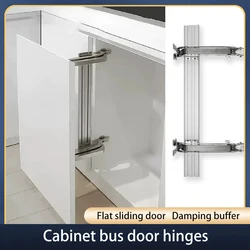 Aluminum Alloy Hardware Door Hinge Damping Buffer Sliding Door Hinges Flat Opening Door Wardrobe Hinge Corner Cabinet Hinge