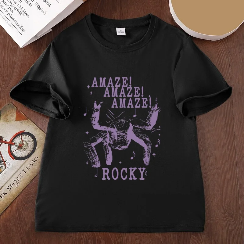 Project Hail Mary T Shirt Rocky Amaze Amaze Classic T-Shirt Casual Cotton Short Sleeve Round Neck Tshirts Unisex Round Neck Tees