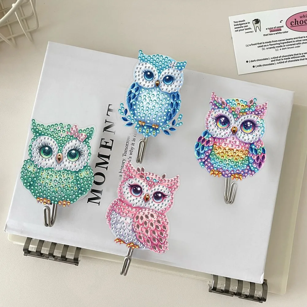 Diamond Painting Hanging Material, Wall-mounted Key, No Perforate Hook, Home Decoration, Hawk, Hanging, Handicrafts, 6Pcs