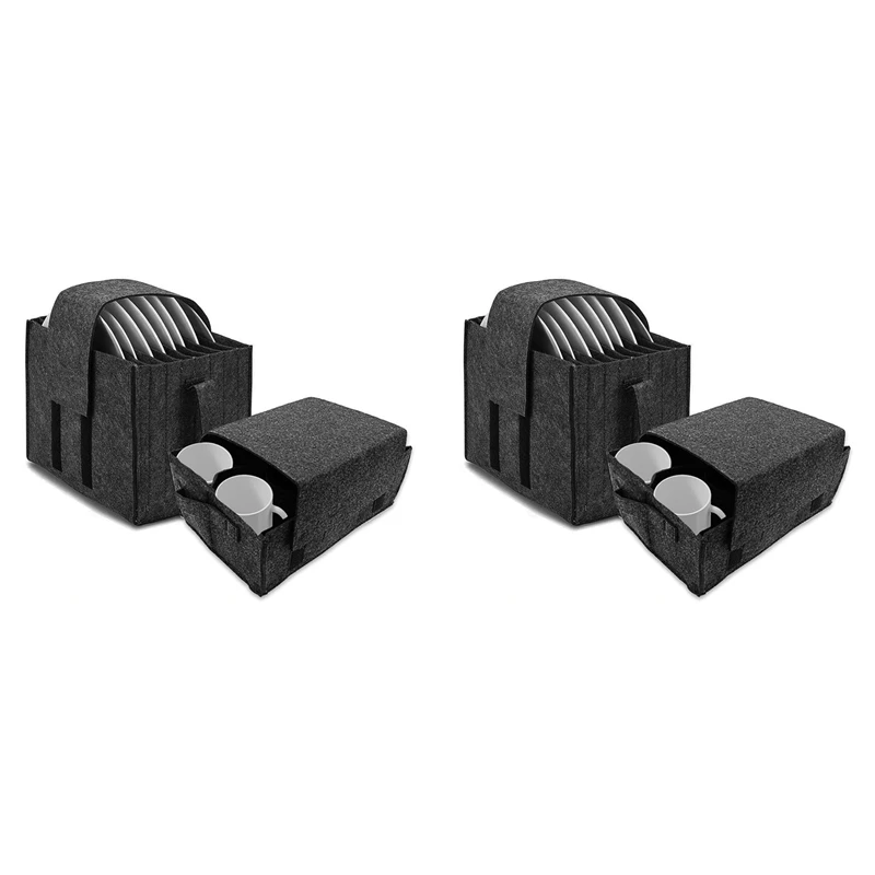 Motorhome Suporte para Placa para Camping, Conjunto de 4, Feltro Cup Holder, Camping, Cinza Escuro
