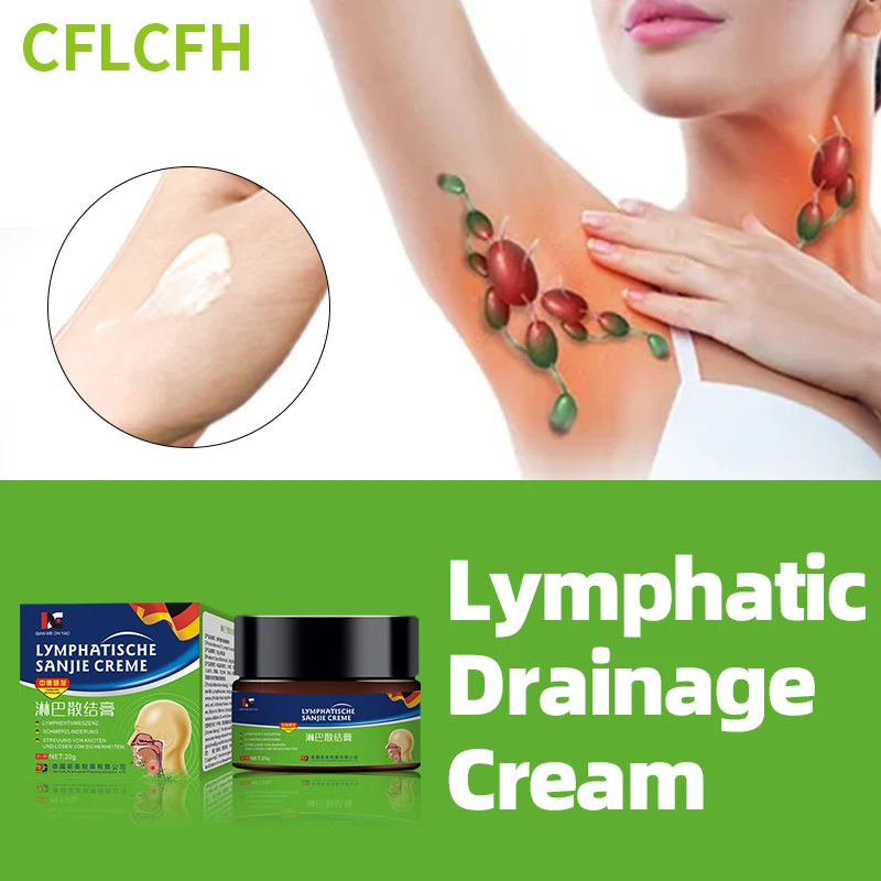 

Lymphatic Detox Drainage Treatment Cream Lymph Nodes Patch Armpit Neck Breast Anti-Swelling Care Ointment German Secret Recipe