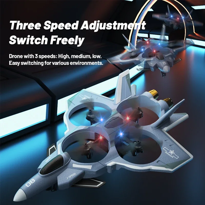 Camera RC Aircraft with Missile Launch 2.4G Remote Control Helicopter Fighter Jet EVA Airplane EPP Foam Plane Toys For Kids Gift