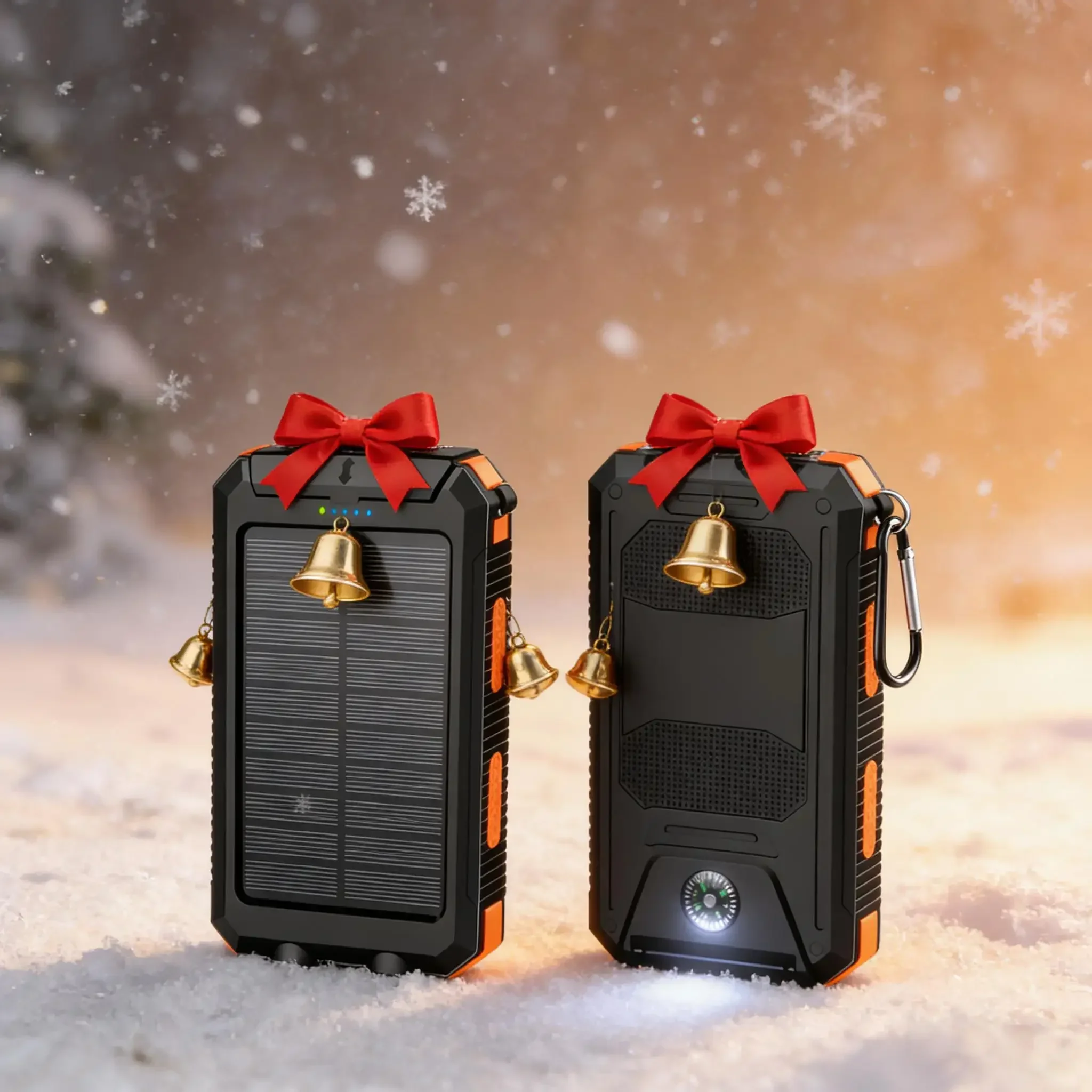 

Уличное солнечное зарядное устройство Power Bank 10000 мАч Компас со светодиодной подсветкой для путешествий и кемпинга Необходимое