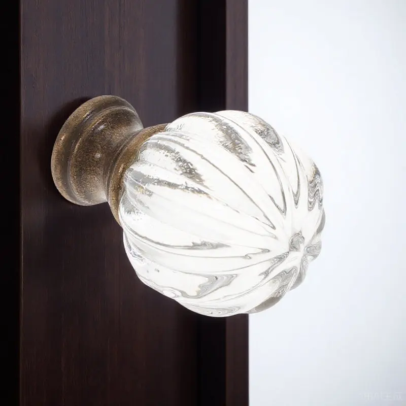 Lamp Finials Caps Glass Ball Durable Copper Base Elegant Light Knob Decor for Desk Table Floor Lamps Modern Lamp Accessories